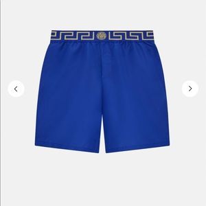 Men’s Versace Greca Waistband Swim Shorts